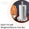 imageOGGI Stainless Steel Paper Towel Holder  with Tension Arm and Tear Bar 13quot Height  Stainless Steel Construction
