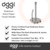 imageOGGI Stainless Steel Paper Towel Holder  with Tension Arm and Tear Bar 13quot Height  Stainless Steel Construction