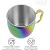 imageOggi Stainless Steel Moscow Mule Mug  20 oz Rainbow with EZgrip handleRainbow