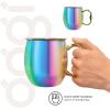 imageOggi Stainless Steel Moscow Mule Mug  20 oz Rainbow with EZgrip handleRainbow