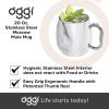 imageOggi Stainless Steel Moscow Mule Mug  20 oz Rainbow with EZgrip handleWhite Marble