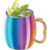 imageOggi Stainless Steel Moscow Mule Mug  20 oz Rainbow with EZgrip handleRainbow