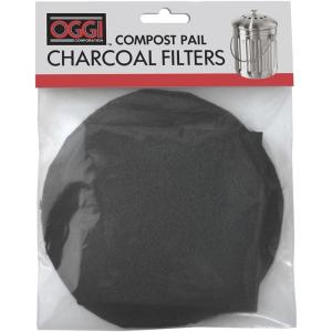 imageOGGI Set of 2 Charcoal Filters Replacement Charcoal Filter for Countertop Compost Bin with Lid Eco Friendly Products