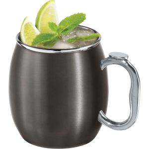 imageOggi Stainless Steel Moscow Mule Mug  20 oz Rainbow with EZgrip handleSlate Gray