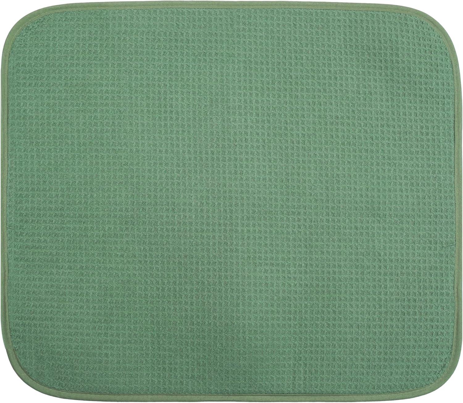 imageOGGI Absorbent Reversible Microfiber Dish Drying Mat for Kitchen Dish Drying Pad 18 Inch x 24 Inch Extra Large BlueSage