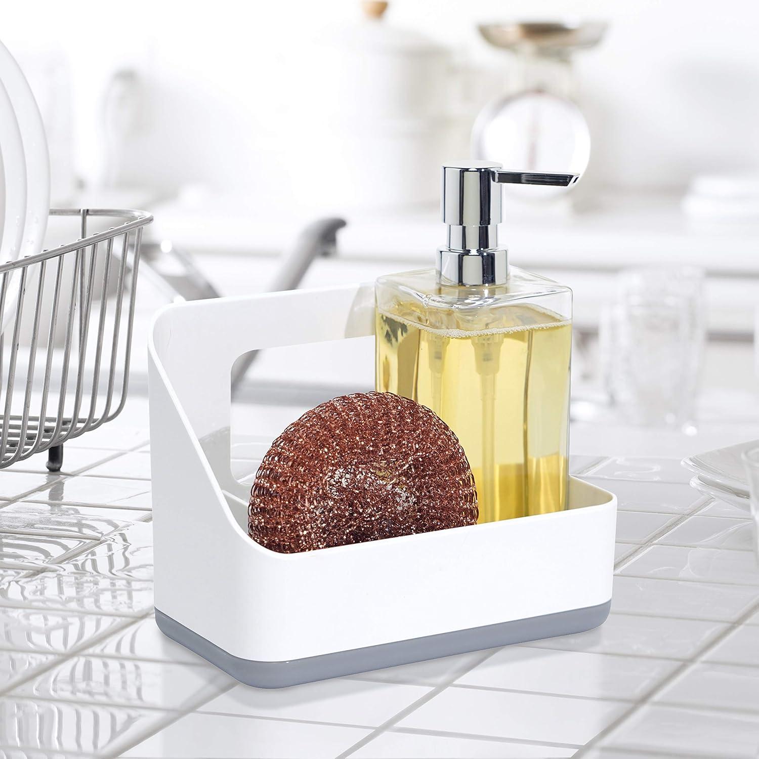 imageOggi 57136 Glass Soap Dispenser 13Ounce AquaClear  Chrome