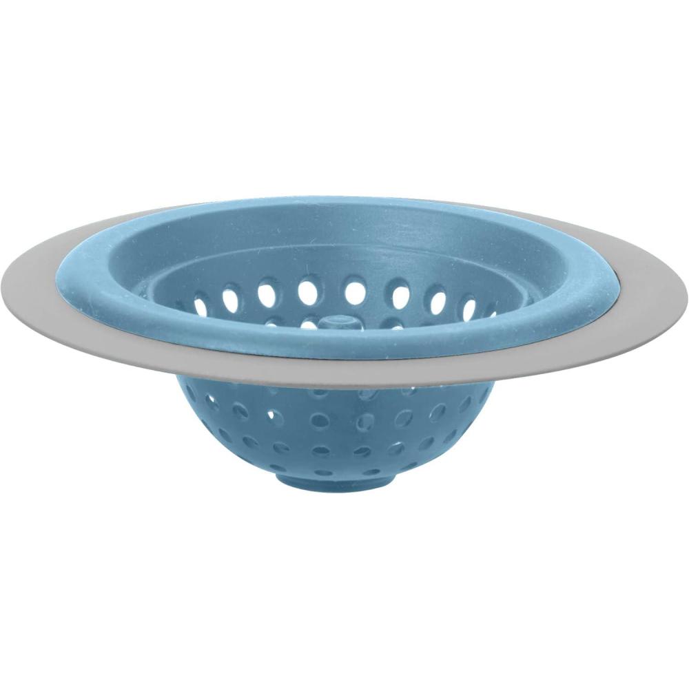 imageOGGI Silicone ampamp Metal Sink Stopper Great Kitchen Sink Stopper Silicone Drain Stopper Sink Plug 46 Diameter Metal Rim TurquoiseTurquoise