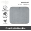 imageOGGI Absorbent Reversible Microfiber Dish Drying Mat for Kitchen Dish Drying Pad 18 Inch x 24 Inch Extra Large BlueGray