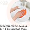 imageOGGI Bambou OdorFree Kitchen Sponges  Natural Kitchen Sponges for Dishes 91 BambooDerived Rayon Cellulose Fiber Reusable Absorbent Hygienic Durable NonScratch Washable  3 pcs 7x4Orange