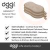 imageOGGI Bambou OdorFree Kitchen Sponges  Natural Kitchen Sponges for Dishes 91 BambooDerived Rayon Cellulose Fiber Reusable Absorbent Hygienic Durable NonScratch Washable  3 pcs 7x4Khaki