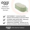 imageOGGI Bambou OdorFree Kitchen Sponges  Natural Kitchen Sponges for Dishes 91 BambooDerived Rayon Cellulose Fiber Reusable Absorbent Hygienic Durable NonScratch Washable  3 pcs 7x4Sage