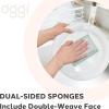 imageOGGI Bambou OdorFree Scrubbing Sponges  Natural Scrub Sponges for Dishes 91 BambooDerived Rayon Cellulose Fiber Reusable Absorbent Durable Scrubbers NonScratch Washable  3 pcs 7x4WhiteSage
