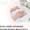 imageOGGI Bambou OdorFree Scrubbing Sponges  Natural Scrub Sponges for Dishes 91 BambooDerived Rayon Cellulose Fiber Reusable Absorbent Durable Scrubbers NonScratch Washable  3 pcs 7x4WhiteGray