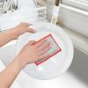 imageOGGI Bambou OdorFree Scrubbing Sponges  Natural Scrub Sponges for Dishes 91 BambooDerived Rayon Cellulose Fiber Reusable Absorbent Durable Scrubbers NonScratch Washable  3 pcs 7x4WhiteOrange