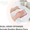 imageOGGI Bambou OdorFree Scrubbing Sponges  Natural Scrub Sponges for Dishes 91 BambooDerived Rayon Cellulose Fiber Reusable Absorbent Durable Scrubbers NonScratch Washable  3 pcs 7x4WhiteOrange