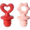 imageOGGI Cone Shaped Silicone Wine Corks 2 pcs Decorative Wine Bottle Stopper Set Silicone Wine Stoppers for Wine Bottles Reusable ampamp Cute for Wine Beer Bottles DIY Craft Black BlueStylish Wine Topper