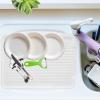 imageOGGI Dish Drain Board ampamp Drying Rack Tray for Kitchen  Ideal Rigid Drainboard Dish Drainer Tray Dish Drain Boards for Kitchen Counter 1275 x 1725quot  White