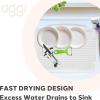 imageOGGI Dish Drain Board ampamp Drying Rack Tray for Kitchen  Ideal Rigid Drainboard Dish Drainer Tray Dish Drain Boards for Kitchen Counter 1275 x 1725quot  White