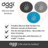 imageOGGI Silicone Sink Strainer Great Kitchen Sink Strainer Sink Drain Strainer Drain Stopper Sink Plug 46 Diameter Rim BlackBlack