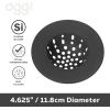 imageOGGI Silicone Sink Strainer Great Kitchen Sink Strainer Sink Drain Strainer Drain Stopper Sink Plug 46 Diameter Rim BlackBlack