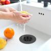 imageOGGI Silicone Sink Strainer Great Kitchen Sink Strainer Sink Drain Strainer Drain Stopper Sink Plug 46 Diameter Rim BlackBlack