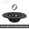 imageOGGI Silicone Sink Strainer Great Kitchen Sink Strainer Sink Drain Strainer Drain Stopper Sink Plug 46 Diameter Rim BlackBlack