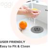 imageOGGI Silicone Sink Strainer Great Kitchen Sink Strainer Sink Drain Strainer Drain Stopper Sink Plug 46 Diameter Rim BlackGray