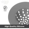 imageOGGI Silicone Sink Strainer Great Kitchen Sink Strainer Sink Drain Strainer Drain Stopper Sink Plug 46 Diameter Rim BlackGray
