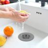 imageOGGI Silicone Sink Strainer Great Kitchen Sink Strainer Sink Drain Strainer Drain Stopper Sink Plug 46 Diameter Rim BlackGray
