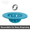 imageOGGI Silicone Sink Strainer Great Kitchen Sink Strainer Sink Drain Strainer Drain Stopper Sink Plug 46 Diameter Rim BlackTurquoise