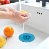 imageOGGI Silicone Sink Strainer Great Kitchen Sink Strainer Sink Drain Strainer Drain Stopper Sink Plug 46 Diameter Rim BlackTurquoise