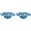 imageOGGI Silicone Sink Strainer Great Kitchen Sink Strainer Sink Drain Strainer Drain Stopper Sink Plug 46 Diameter Rim BlackTurquoise