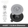imageOGGI Silicone Sink Strainer ampamp Stopper Set Great Kitchen Sink Strainer Silicone Drain Stopper Sink Drain Strainer Sink Plug 46 Diameter Rim GrayBlack