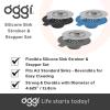 imageOGGI Silicone Sink Strainer ampamp Stopper Set Great Kitchen Sink Strainer Silicone Drain Stopper Sink Drain Strainer Sink Plug 46 Diameter Rim GrayBlack