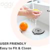 imageOGGI Silicone Sink Strainer ampamp Stopper Set Great Kitchen Sink Strainer Silicone Drain Stopper Sink Drain Strainer Sink Plug 46 Diameter Rim GrayBlack
