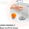 imageOGGI Silicone Sink Strainer ampamp Stopper Set Great Kitchen Sink Strainer Silicone Drain Stopper Sink Drain Strainer Sink Plug 46 Diameter Rim GrayGray