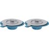 imageOGGI Silicone Sink Strainer ampamp Stopper Set Great Kitchen Sink Strainer Silicone Drain Stopper Sink Drain Strainer Sink Plug 46 Diameter Rim GrayTurquoise