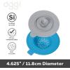imageOGGI Silicone Sink Strainer ampamp Stopper Set Great Kitchen Sink Strainer Silicone Drain Stopper Sink Drain Strainer Sink Plug 46 Diameter Rim GrayTurquoise