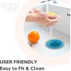 imageOGGI Silicone ampamp Metal Sink Stopper Great Kitchen Sink Stopper Silicone Drain Stopper Sink Plug 46 Diameter Metal Rim TurquoiseTurquoise