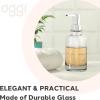 imageOggi 12oz Round Glass Lotion and Soap Dispenser for Kitchen or BathSmokeGray
