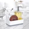 imageOggi 57136 Glass Soap Dispenser 13Ounce AquaAqua  Chrome