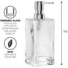 imageOggi 57136 Glass Soap Dispenser 13Ounce AquaClear  Chrome