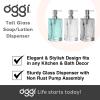 imageOggi 57136 Glass Soap Dispenser 13Ounce AquaClear  Chrome