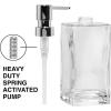 imageOggi 57136 Glass Soap Dispenser 13Ounce AquaClear  Chrome