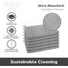imageOggi Bambou OdorFree Kitchen Washcloths  Natural Kitchen Dish Cloths 91 BambooDerived Rayon Cellulose Fiber Reusable Absorbent Hygienic Fast Dry Durable NonScratch LintFree  6 pcs 7x9