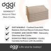 imageOggi Bambou OdorFree Kitchen Washcloths  Natural Kitchen Dish Cloths 91 Rayon Cellulose Fiber Reusable Absorbent Hygienic Fast Dry Durable NonScratch LintFree  6 pcs 7x9