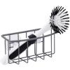 imageOggi Metal Suction Sink Caddy Kitchen Brush Bar Soap or Sponge Holder for Kitchen Sink Great Kitchen Sink Organizer for Sink Accessories 6 x 25 x 275 GrayGrey