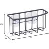 imageOggi Metal Suction Sink Caddy Kitchen Brush Bar Soap or Sponge Holder for Kitchen Sink Great Kitchen Sink Organizer for Sink Accessories 6 x 25 x 275 GrayGrey