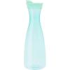 imageOGGI Clear Carafe wFlip Open Lid  Ideal Juice Bottle Clear Pitcher with Lid Tea Pitcher Water Carafe 16 Lt54Oz AquaAqua Tint