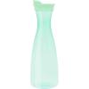 imageOGGI Clear Carafe wFlip Open Lid  Ideal Juice Bottle Clear Pitcher with Lid Tea Pitcher Water Carafe 16 Lt54Oz AquaGreen Tint